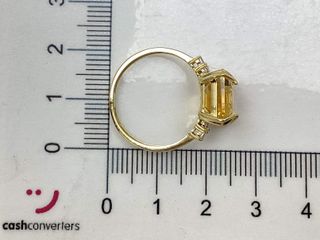 anillo oro 18k con piedra con circonita