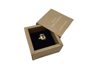anillo oro 18k con piedra con circonita