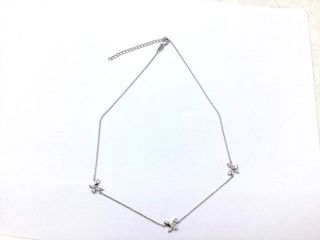 collar plata 925mm con piedra con circonita 21cm