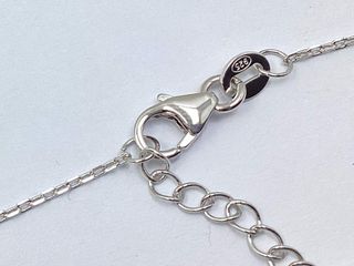 collar plata 925mm con piedra con circonita 21cm