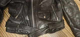 Chaqueta de cuero motera vintage