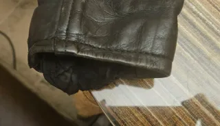 Chaqueta de cuero motera vintage