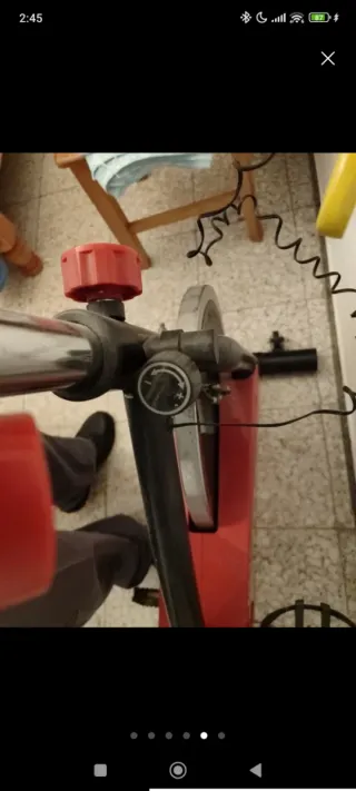 Bicicleta de Spinning Roja