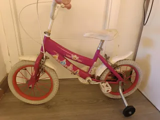Bicicleta infantil niña rosa princesas