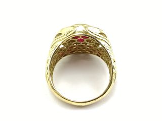 sello oro 18k con circonita t. 27 (21,33 mm)