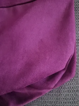 Chaleco buganvilla antelina abullonado