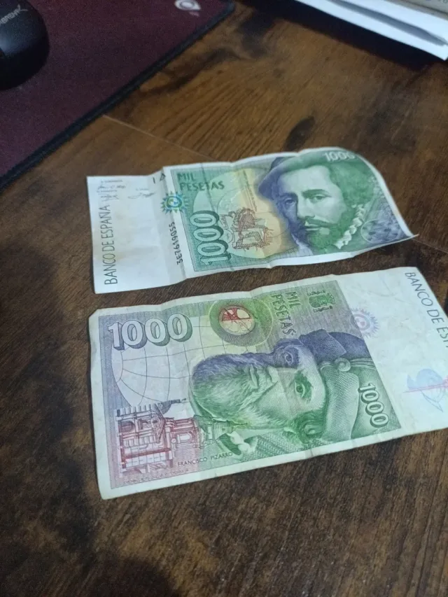2 Billetes 1000 Pesetas España