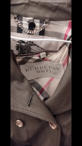 Gabardina Burberry Verde with chaleco