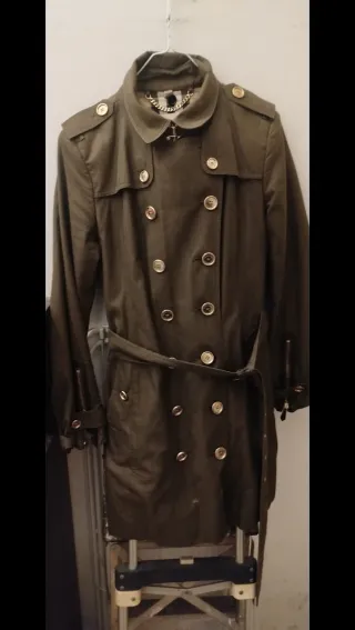 Gabardina Burberry Verde with chaleco