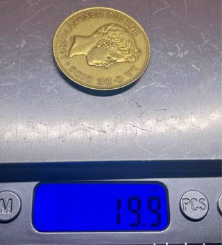 Moneda Alfonso XIII 1897 Oro