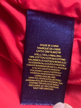 Chaqueta Cortavientos Ralph Lauren Roja
