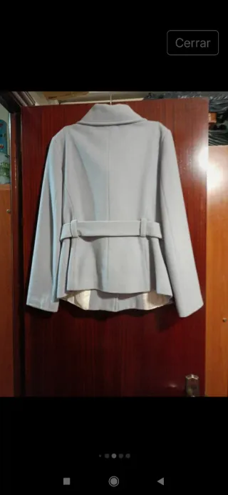 Abrigo de invierno gris mujer