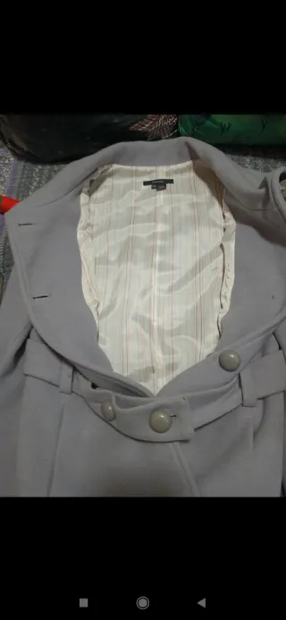 Abrigo de invierno gris mujer