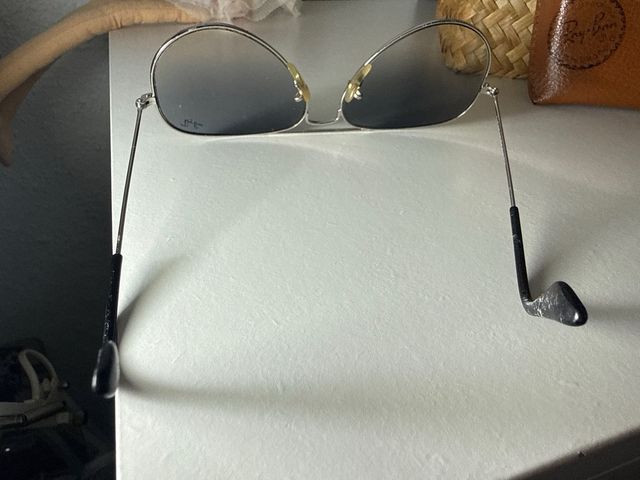 Gafas Ray-Ban Aviator Plata Marrón