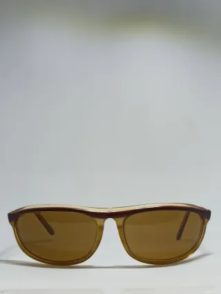 Occhiali da sole Persol vintage marroni e beige