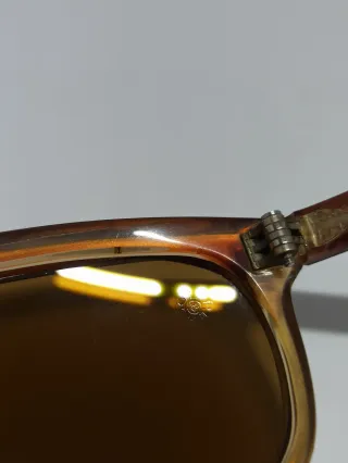 Occhiali da sole Persol vintage marroni e beige
