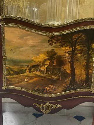 Vitrina Luis XVII Madera y Cristal