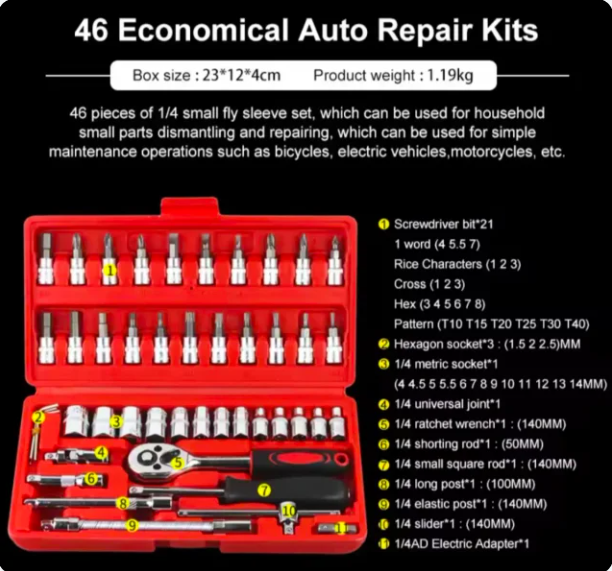 Kit de herramientas de carraca