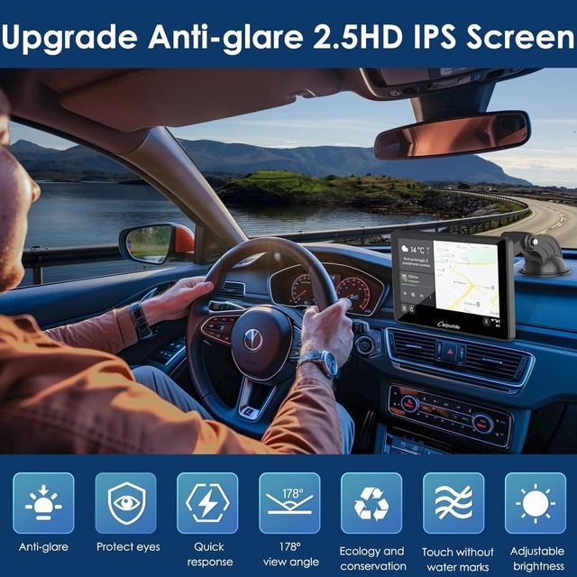 Pantalla Carpuride Inalámbrica Android Auto CarPla