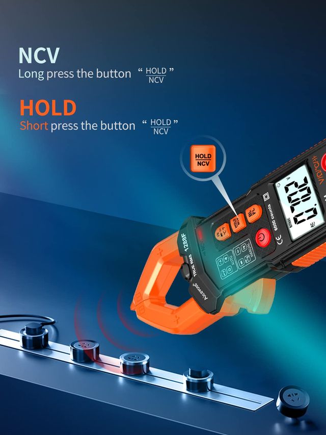 Pinza Amperimétrica Digital Aicevoos 1288F