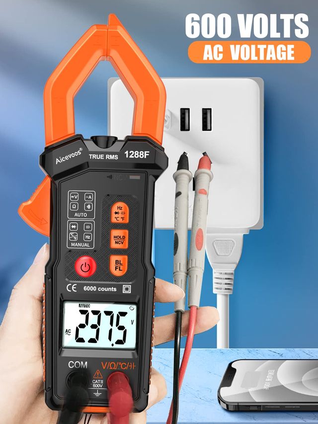 Pinza Amperimétrica Digital Aicevoos 1288F