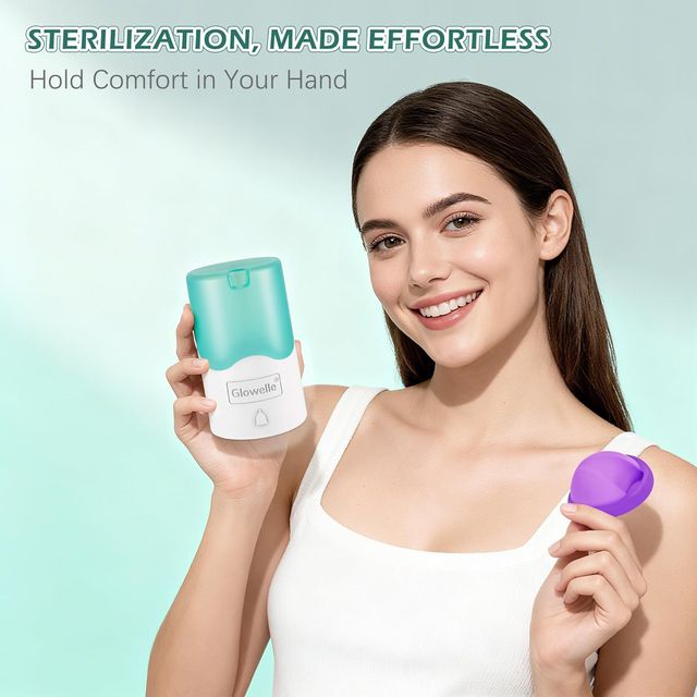 Set Esterilizador y Discos Menstruales Glowelle
