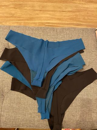 Set 5 slip brasiliana senza cuciture donna