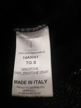 Abito Anima Gemella nero e oro
