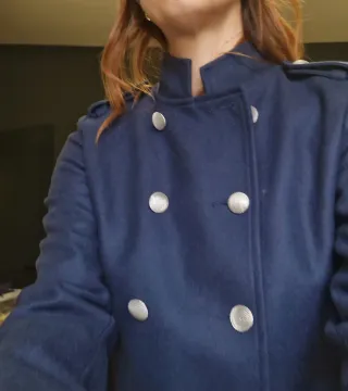 Cappotto Denny Rose blu NUOVO taglia L