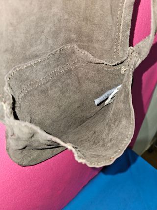 Bandolera ante marrón Zara hebilla