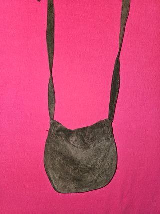 Bandolera ante marrón Zara hebilla