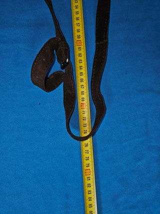 Bandolera ante marrón Zara hebilla