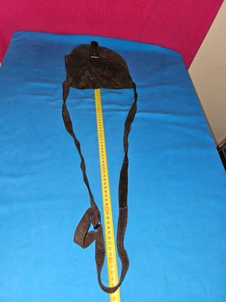 Bandolera ante marrón Zara hebilla