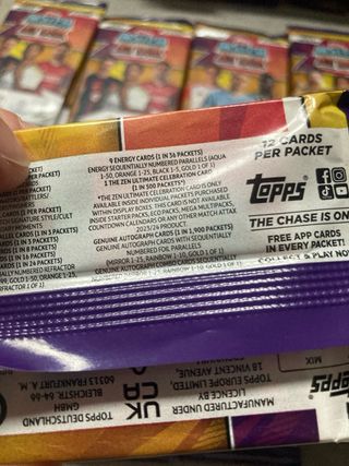 Lote 50 sobres Topps Match Attax 23/24 sellados