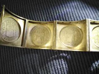 Brazalete Plata con Monedas República