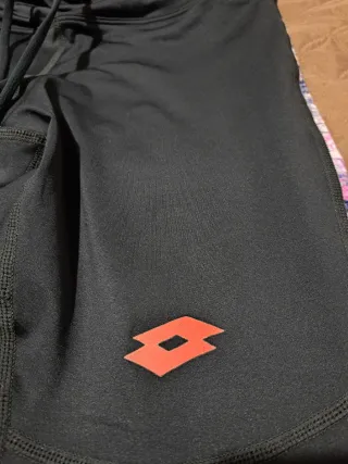 Leggings Lotto palestra neri multicolore