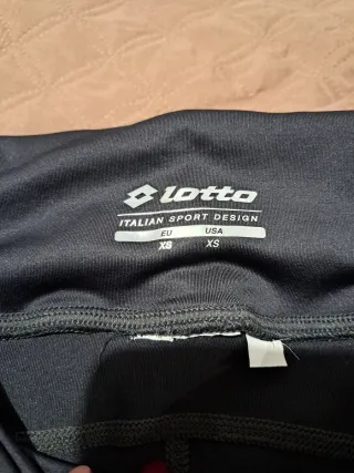 Leggings Lotto palestra neri multicolore