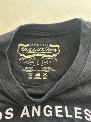 Camiseta Mitchell & Ness Lakers Negra