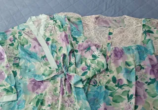 Vestaglia e camicia da notte floreale