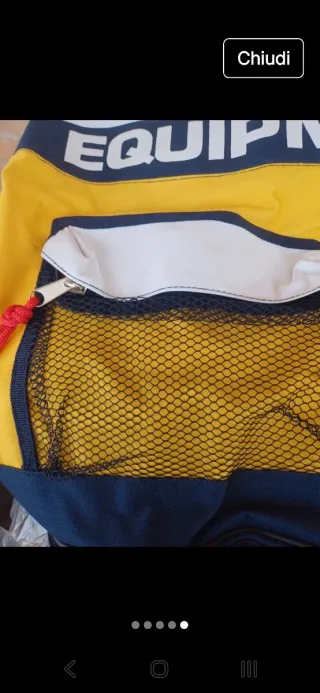 Sacca Martini Sport Line Giallo/Blu Nuova