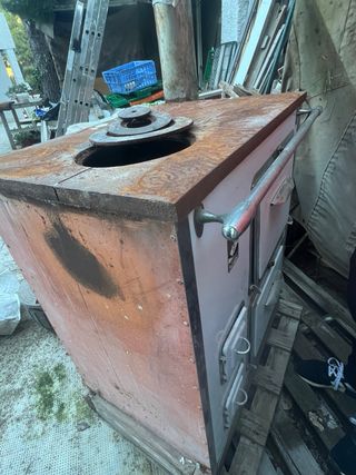 Cocina antigua de leña