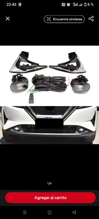 Luces Antiniebla LED Nissan Qashqai J12 2023- 202