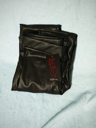 Pantalón efecto piel Elisa Immagine mujer talla 40