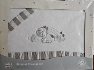 Sábanas Coralina Mini Cuna 3 Piezas