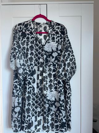 Blusón estampado floral talla única