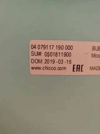 Trona Bañera y ducha chicco bublee