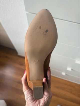 Minelli Zapatos de tacón marrón ante