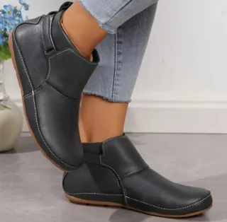 Botines piel sintética grises sin estrenar