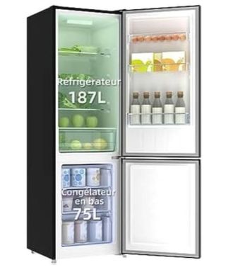 Nevera Combo negra mediana 1 año de uso