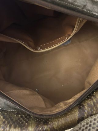 Borsa in rettile e pelle